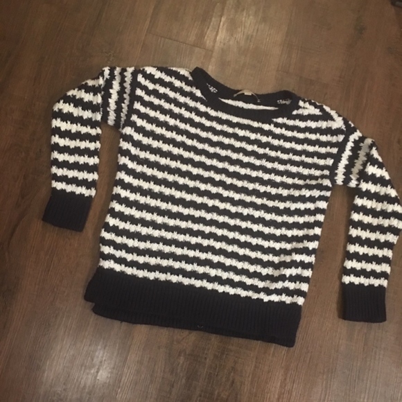 LOFT Sweaters - Stripped Knit Sweater Petite M Ann Taylor LOFT